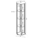 Zahavah - 4-Shelf Hexagonal Clear Glass Curio Cabinet - Simple Home Plus