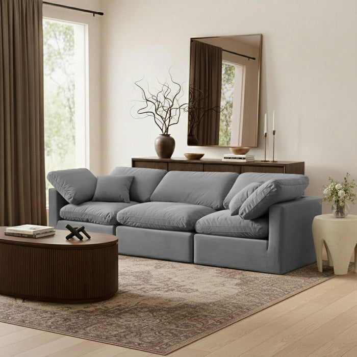 Indulge - Velvet 3 Seat Modular Sofa - Simple Home Plus