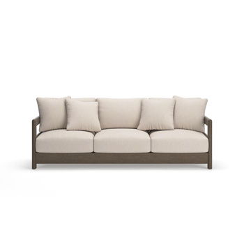 Arc Lake - Sofa With Cushion - Brown / Beige - Simple Home Plus