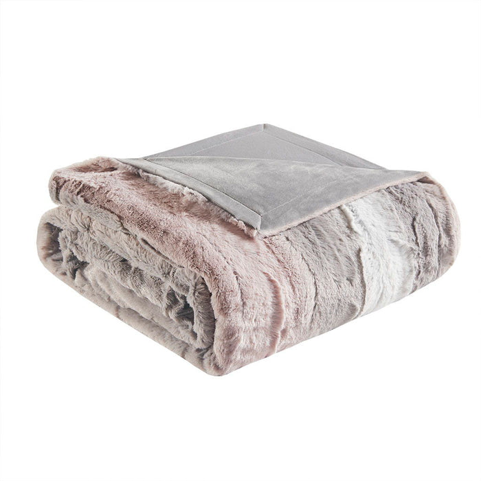 Zuri - Oversized Throw - Blush / Gray - Simple Home Plus