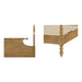 Beckett - Queen Turned Spindle Bed - Natural - Simple Home Plus