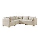 Molly - Modular Armless Chair - Linen - Simple Home Plus