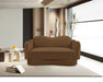 Bloom - Velvet Loveseat - Saddle - Simple Home Plus