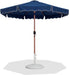 Amalfi - Patio Umbrella - White Base / Light Brown Pole - Simple Home Plus
