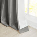 Emilia - 108" Twist Tab Lined Window Curtain - Charcoal - Simple Home Plus