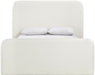 Fira - Linen Textured Fabric Upholstered Bed - Simple Home Plus