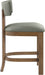 Lavrin - Vegan Leather Upholstered Counter Stool (Set of 2) - Walnut Base - Simple Home Plus