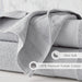 Premium Turkish Cotton 500GSM Plush 6 Piece Towel Set - Light Gray - Simple Home Plus