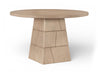 Tavio - 48" Oak Veneer And Solid Wood Dining Table - Simple Home Plus