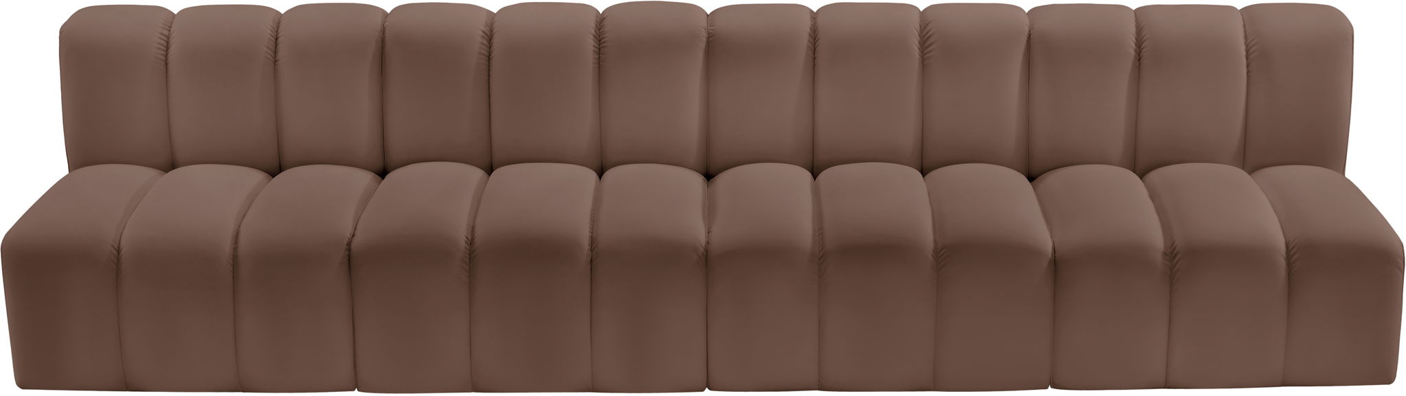 Arc - Faux Leather 4 Seats Modular Sofa - Simple Home Plus