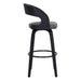 Shelly - 30" Bar Height Swivel Bar Stool With Black Frame - Simple Home Plus