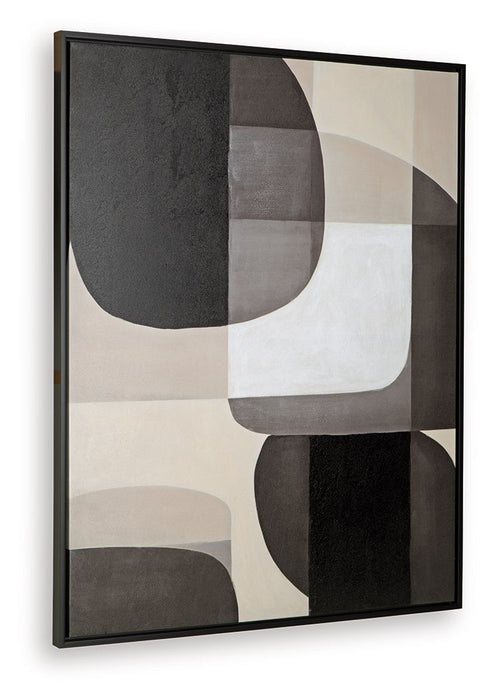 Kesleigh - Black / White - Wall Art - Simple Home Plus