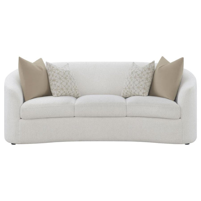 Rainn - Boucle Upholstered Sloped Arm Sofa Set - Simple Home Plus