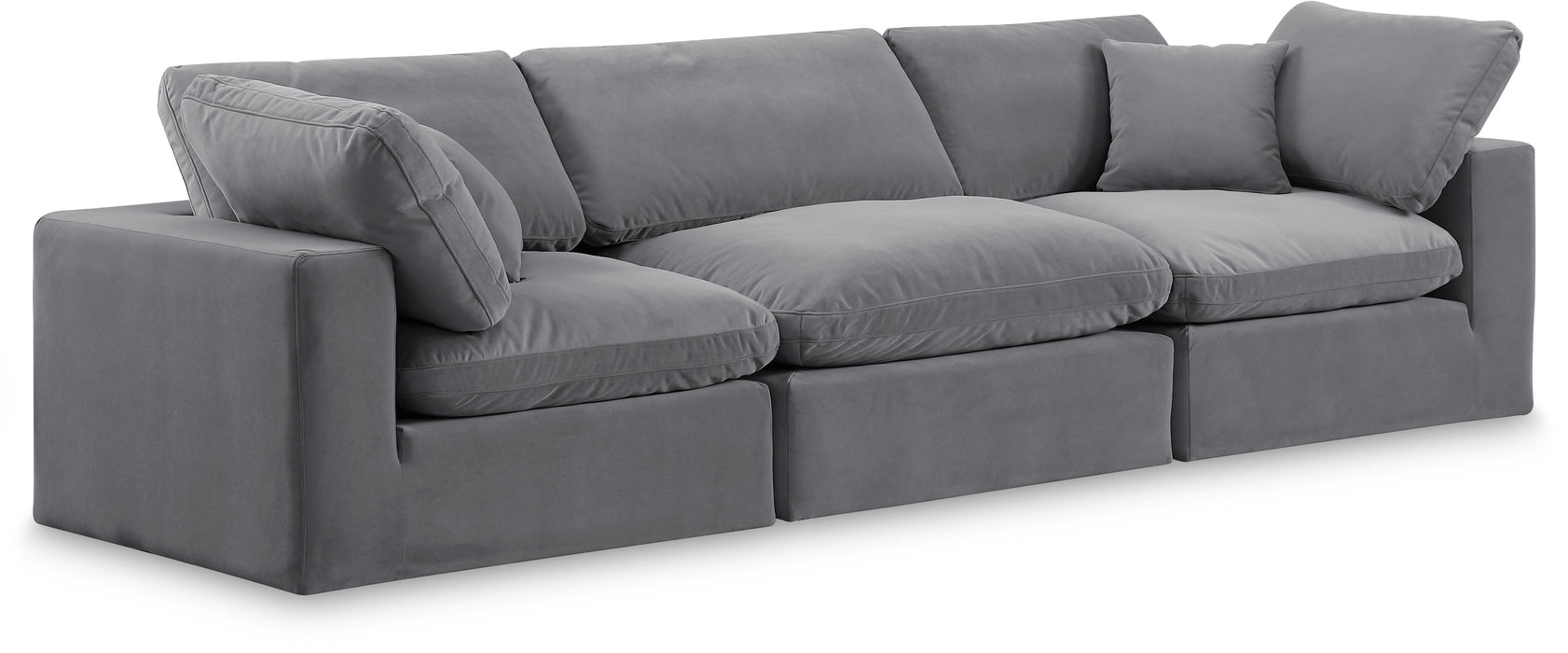 Comfy - Velvet Modular Sofa 3 Seats - Simple Home Plus