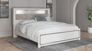 Altyra - White - King Bookcase Panel Bed - Simple Home Plus