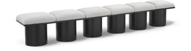 Pavilion - 6 Piece Modular Bench With Black Base - Simple Home Plus