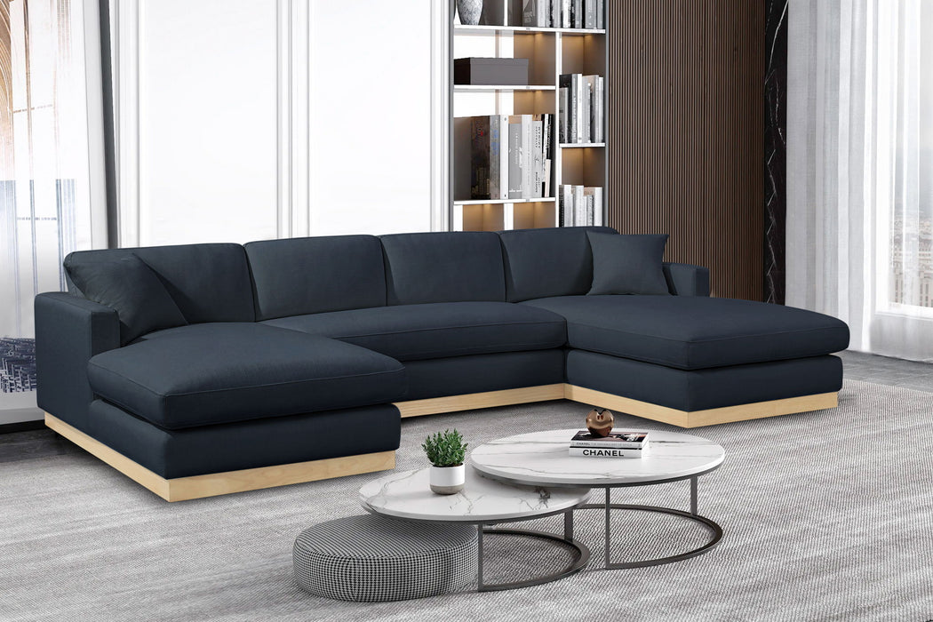 Johanna - 3 Piece Sectional - Natural Base - Simple Home Plus