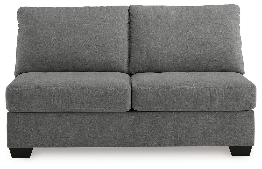 Birkdale Court - Armless Loveseat - Gray - Simple Home Plus