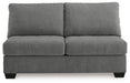 Birkdale Court - Armless Loveseat - Gray - Simple Home Plus