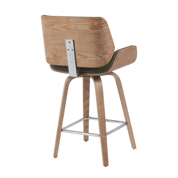 Tyler - Swivel Bar Stool - Light Brown - Simple Home Plus
