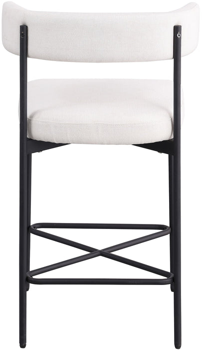 Rivage - Durable Stool With Black Frame (Set of 2) - Simple Home Plus