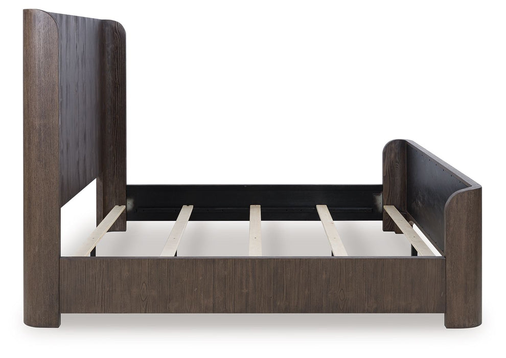 Neo - Rich Brown - California King Panel Bed - Simple Home Plus