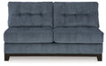 Maxon Place - Armless Loveseat - Navy - Simple Home Plus