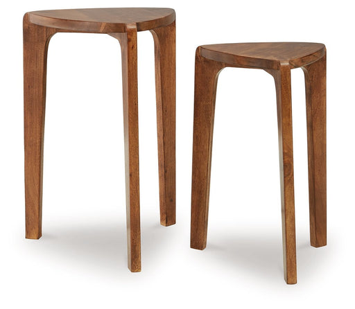 Brynnleigh - Medium Brown - Accent Table Set (Set of 2) - Simple Home Plus