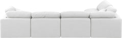 Indulge - Linen 5 Piece Modular Sectional - White - Simple Home Plus