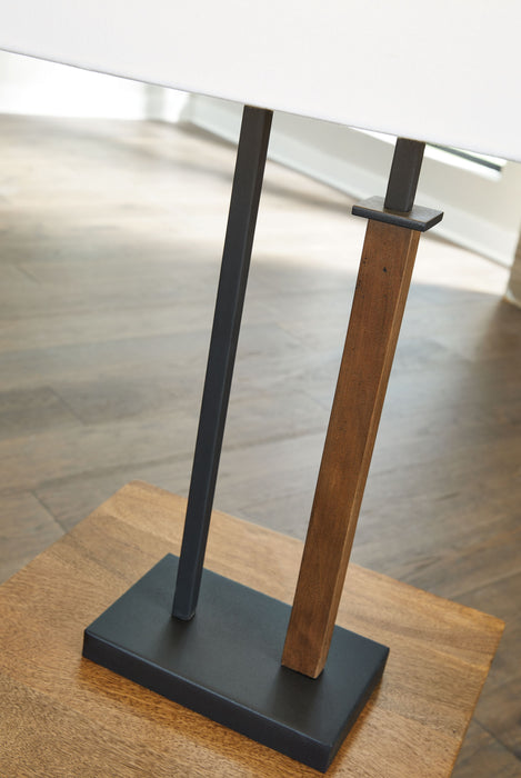 Voslen - Black / Brown - Metal Table Lamp (Set of 2) - Simple Home Plus