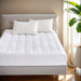 Cloud Soft - King Overfilled Hypoallergenic Down Alternative Waterproof Mattress Pad - White - Simple Home Plus