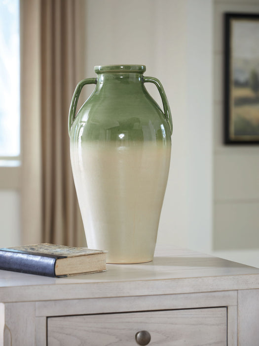 Andorbury - Vase - Green / Beige - Simple Home Plus