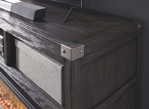 Todoe - Gray - LG TV Stand w/Fireplace Option - Simple Home Plus