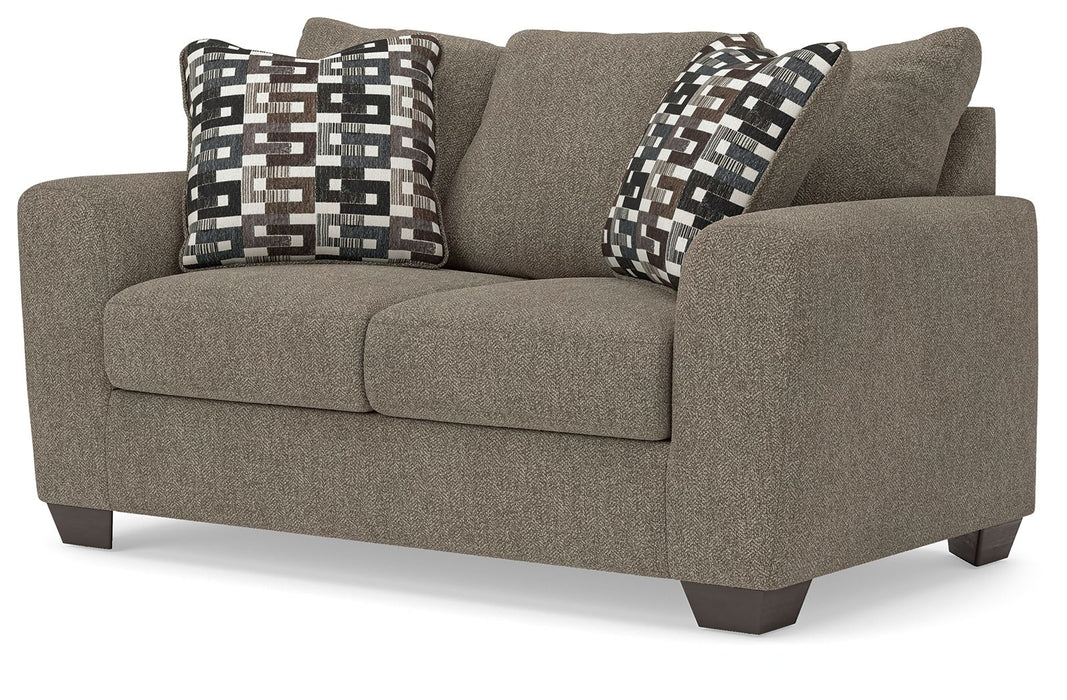 Triston-Peaks - Loveseat - Suede - Simple Home Plus