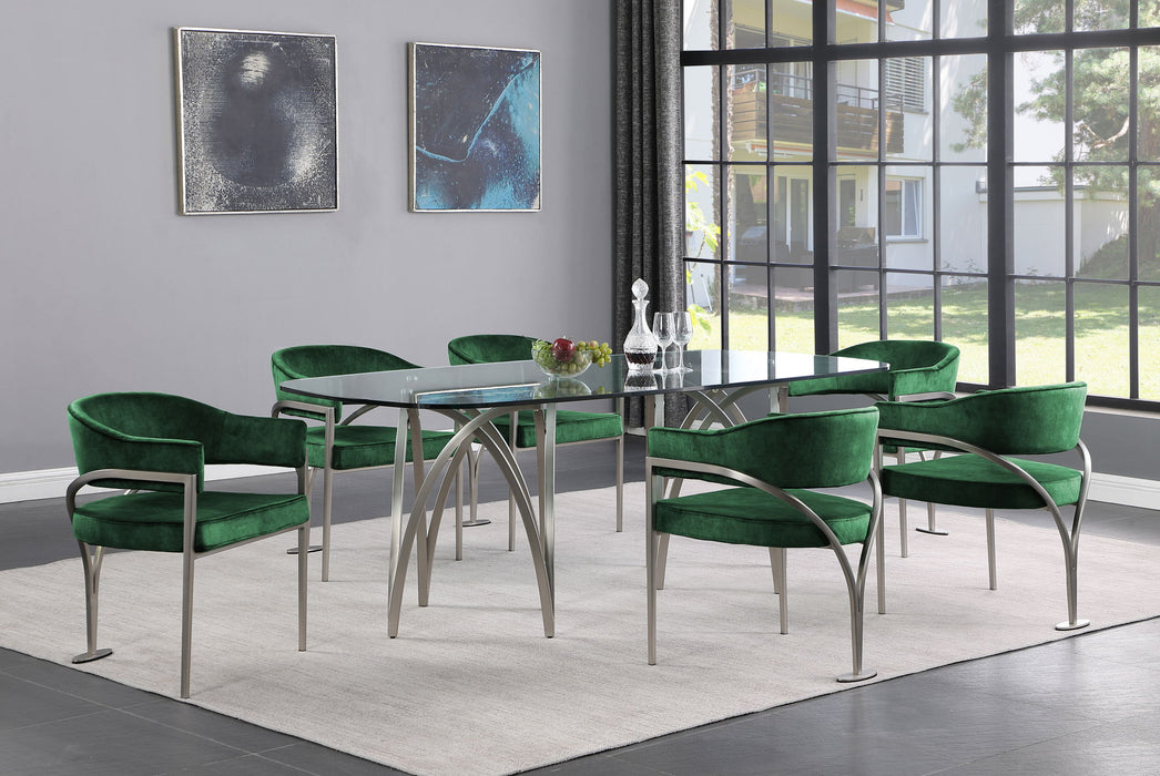 Madelyn - Dining Chair (Set of 2) - Brushed Chrome - Simple Home Plus