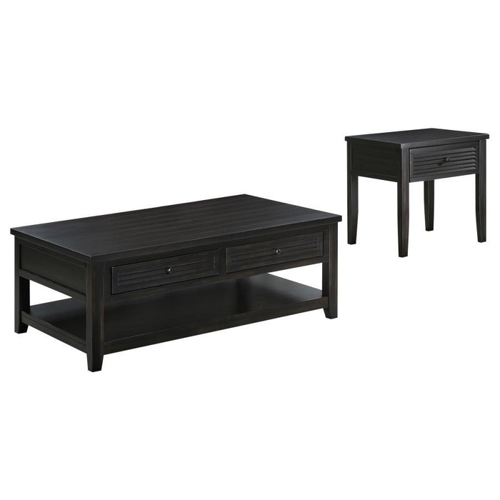 Concord - Coffee And End Table Set Distressed - Simple Home Plus