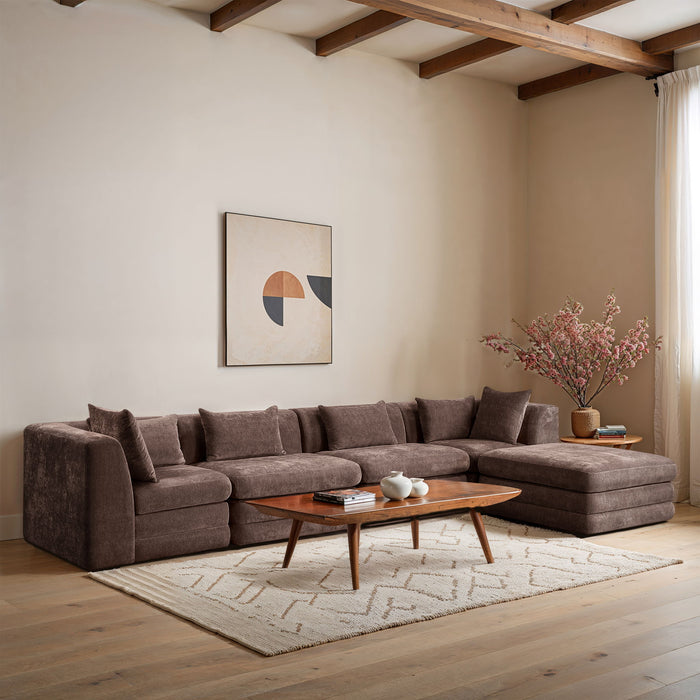 Stellar - 5 Piece Upholstered Modular Sectional - Simple Home Plus