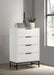 Sonora - 4-Drawer Bedroom Chest - White - Simple Home Plus