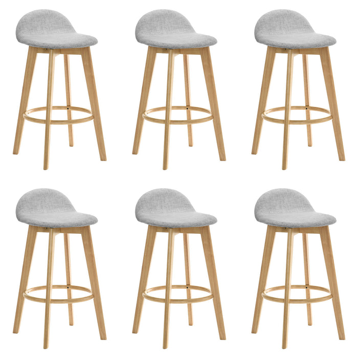 Vera - Upholstered Wood Counter Height Barstool