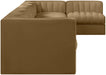 Rummi - Velvet Performance Fabric Upholstered 7 Piece Modular Sectional, L-Shaped (Right) - Simple Home Plus