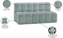 Arc - Faux Leather 2 Seats Modular Sofa - Simple Home Plus