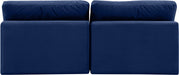 Comfy - Velvet Modular Armless Sofa 2 Seats - Simple Home Plus
