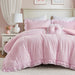 Rowena - Comforter Set - Pink - Simple Home Plus