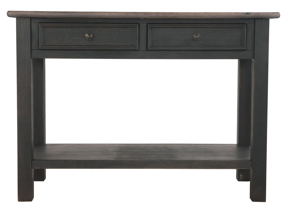 Tyler Creek - Grayish Brown / Black - Sofa Table - Simple Home Plus