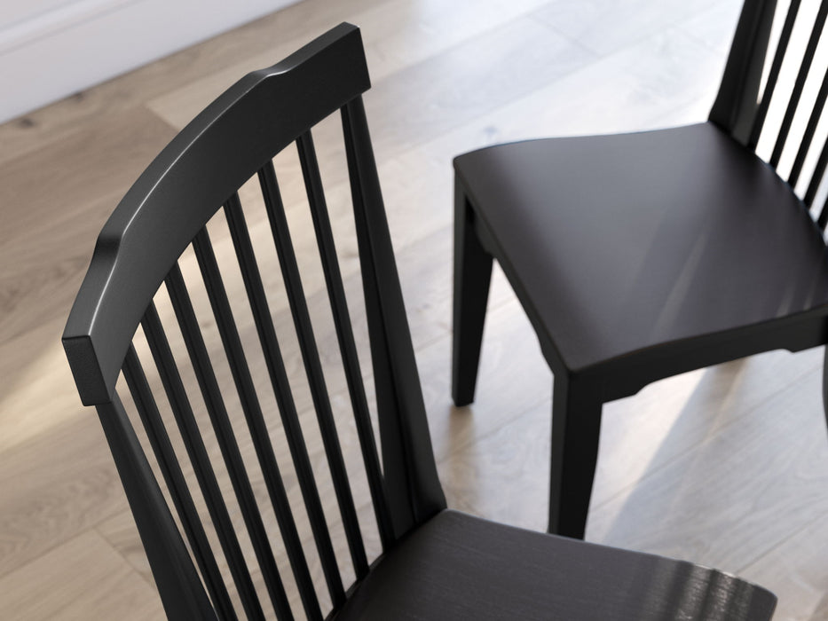 Brenkerton - Black - Dining Room Side Chair (Set of 2) - Simple Home Plus