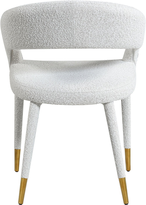 Destiny - Fabric Dining Chair - Cream - Simple Home Plus