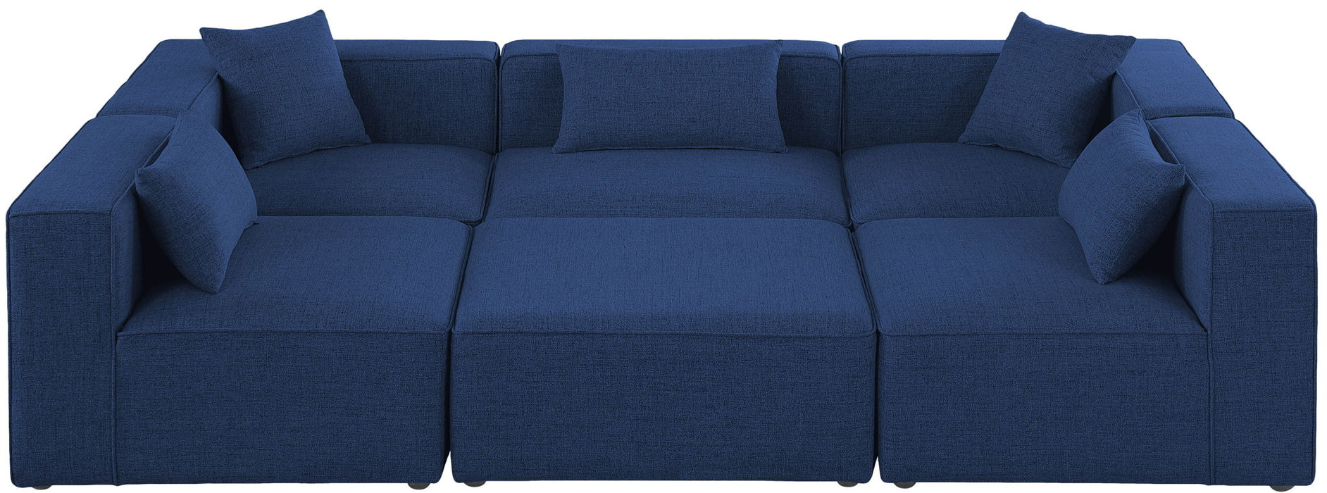 Cube - Linen 6 Piece Modular Sectional - Simple Home Plus