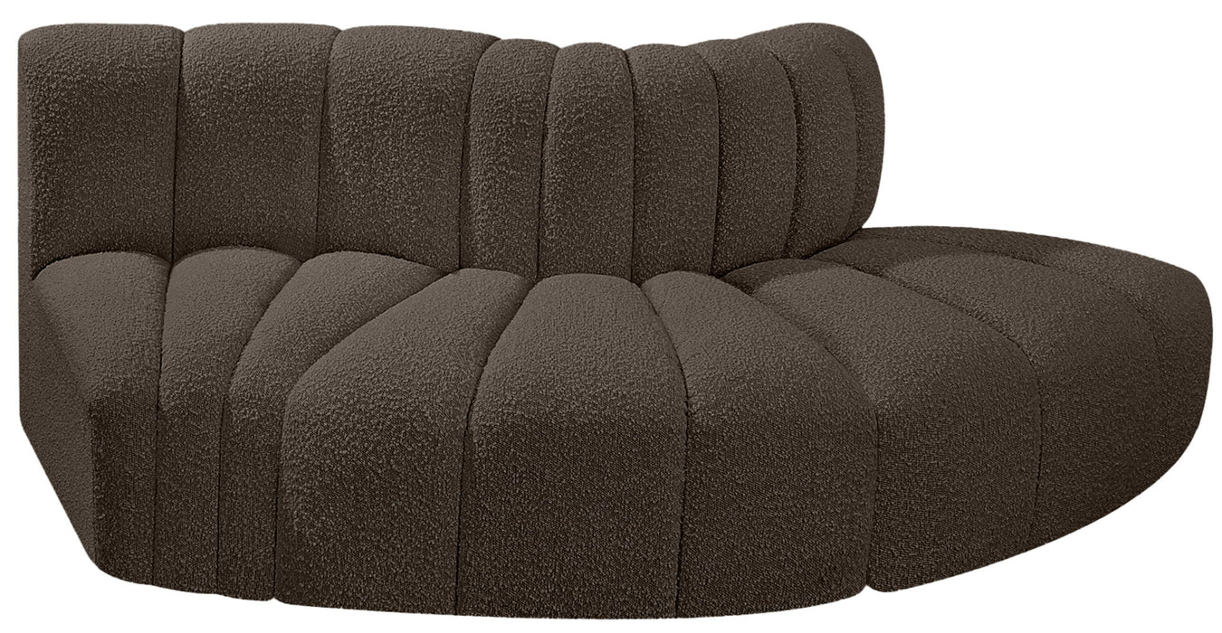 Arc - Boucle Fabric 3 Piece Modular Sofa - Simple Home Plus