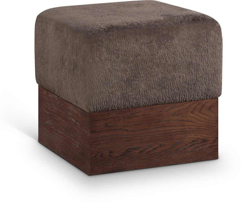 Havre - Ottoman / Stool With Brown Base - Simple Home Plus
