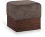 Havre - Ottoman / Stool With Brown Base - Simple Home Plus